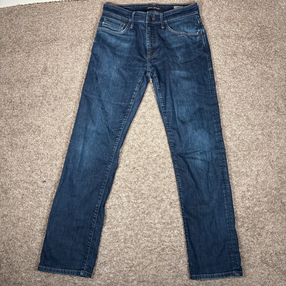 Mavi Jeans Zach Straight Leg Dark Wash Mens Denim Jeans Size 31x32